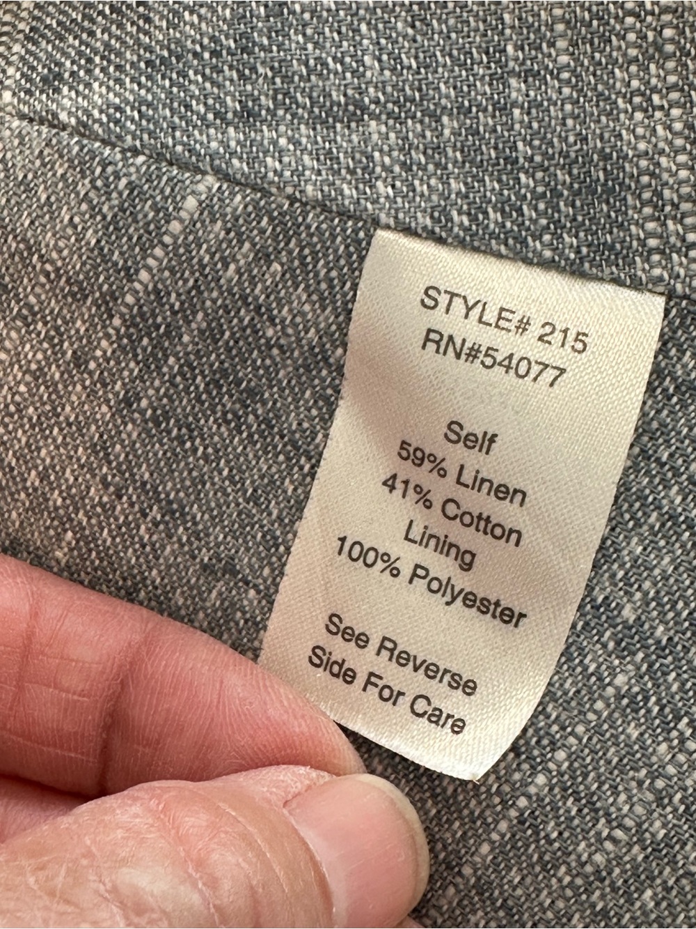 Blue Gray Cabi Beachwalk Textured One-Button Women's Blazer in size 6 - Picture 15 of 15